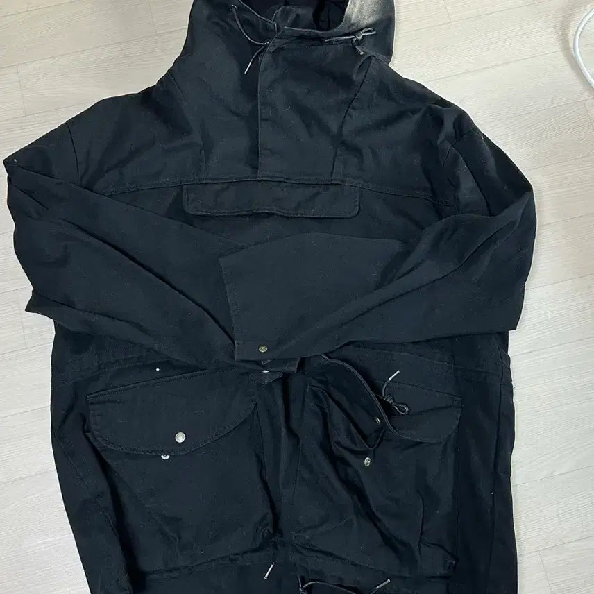 [BUNJANG] Uniform Bridge Hooded Anorak Jacket Black / [L]유니폼브릿지 후드 아노락 블랙