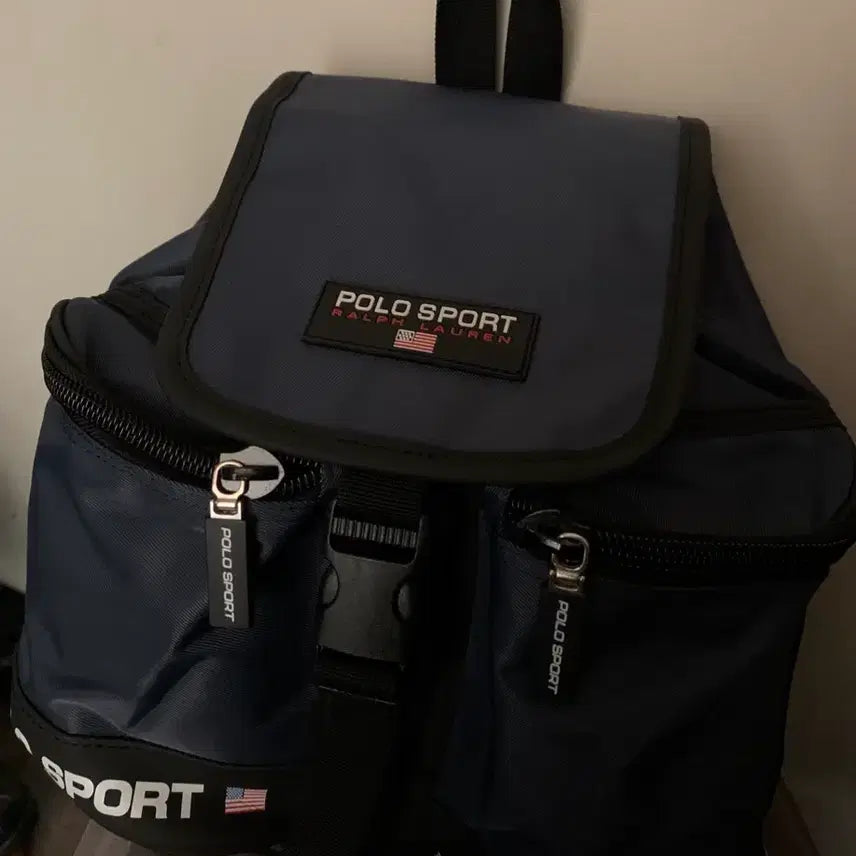 [BUNJANG] Polo Sport Navy Backpack / 폴로 백팩