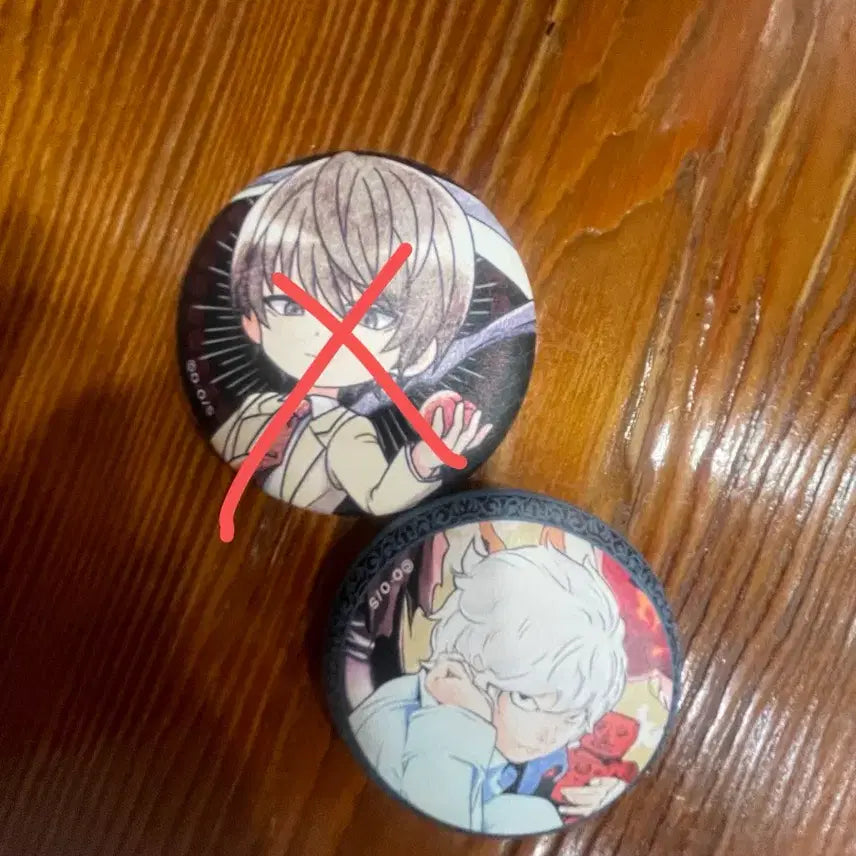 [BUNJANG] Death Note Near Soft Can Badge / 데스노트 니아 말랑 캔뱃지