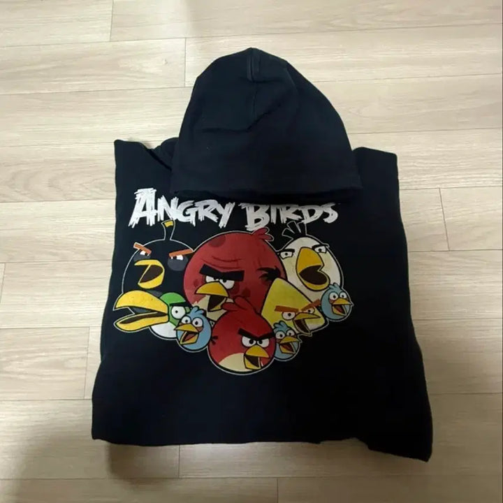 [BUNJANG] Vintage Angry Birds Hoodie / 빈티지 앵그리버드 후드티