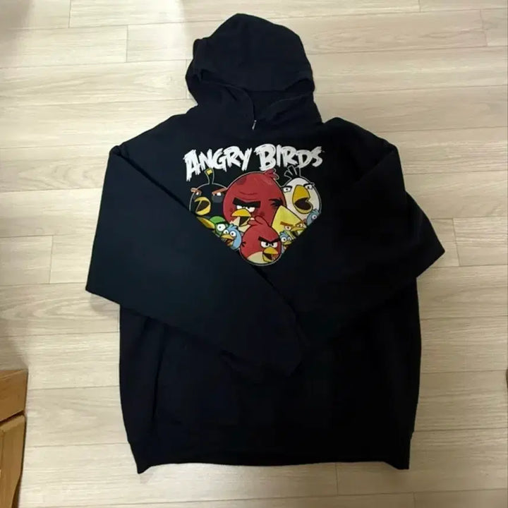 [BUNJANG] Vintage Angry Birds Hoodie / 빈티지 앵그리버드 후드티