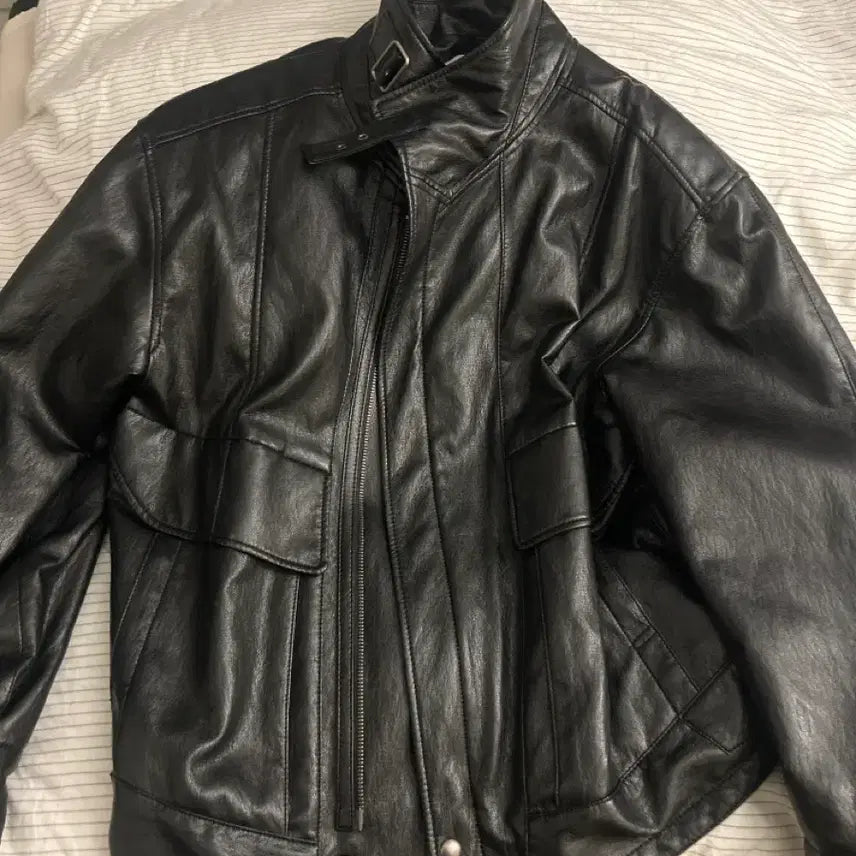 [BUNJANG] Odes Leather Jacket / 오데스 레더자켓