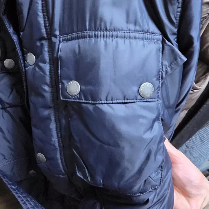[BUNJANG] Barbour Padded Jacket (Navy) - Size M / 바버 패디드 자켓 M 네이비