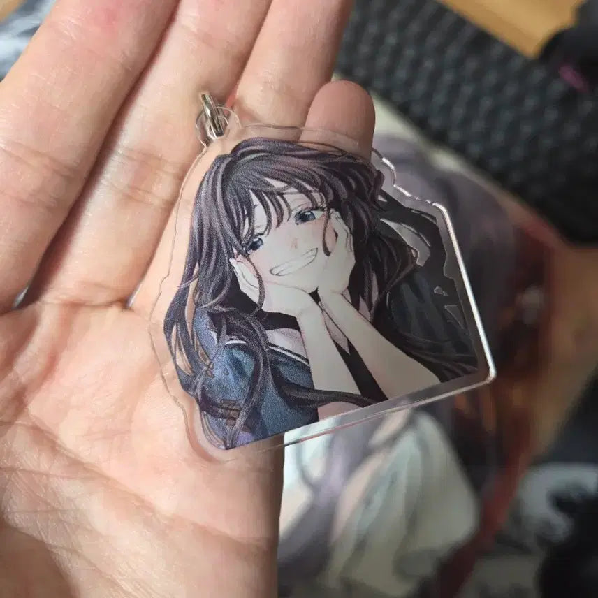 [BUNJANG] Waguri Kaoru Pillow & Acrylic Keyring Set / (급처)와구리 카오루코 베개+ 아크릴 키링