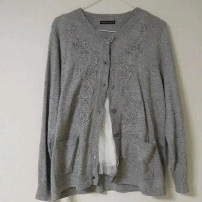 [BUNJANG] Vintage Gray Cardigan / 빈티지 그레이 가디건