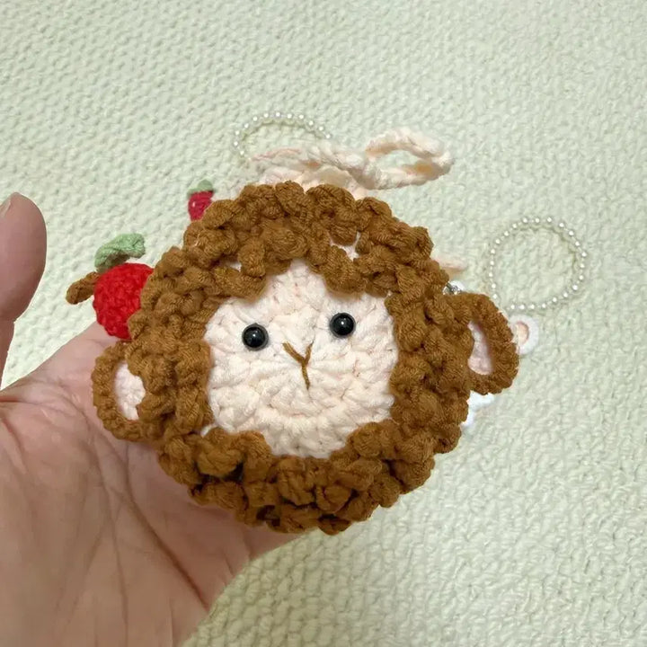 [BUNJANG] Handmade Crochet Sheep Airpods/Buds Case Keyring / 핸드메이드 코바늘 초특가 양 에어팟 버즈 케이스 키링 장식 개당 가격