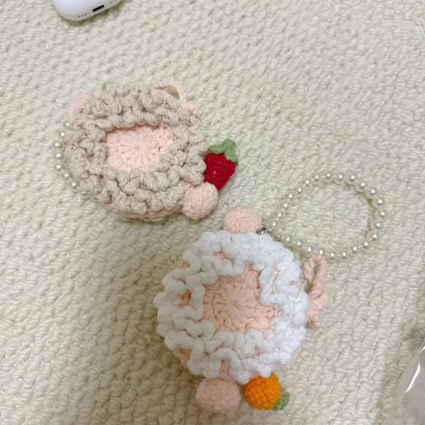 [BUNJANG] Handmade Crochet Sheep Airpods/Buds Case Keyring / 핸드메이드 코바늘 초특가 양 에어팟 버즈 케이스 키링 장식 개당 가격