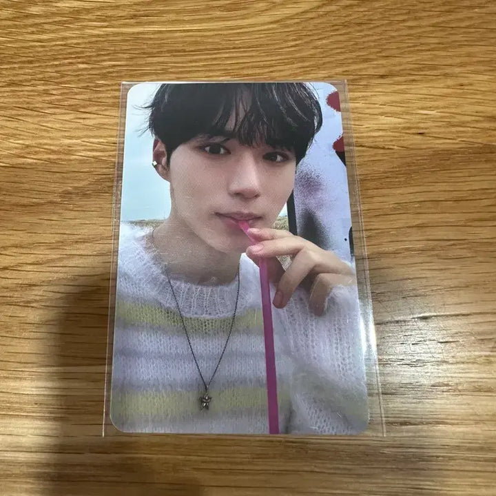 [BUNJANG] Alpha Drive One Junseo POB Photocard (Straw Ver.) / 알파드라이브원 - 준서 특전 미공포 포카 빨대ver.