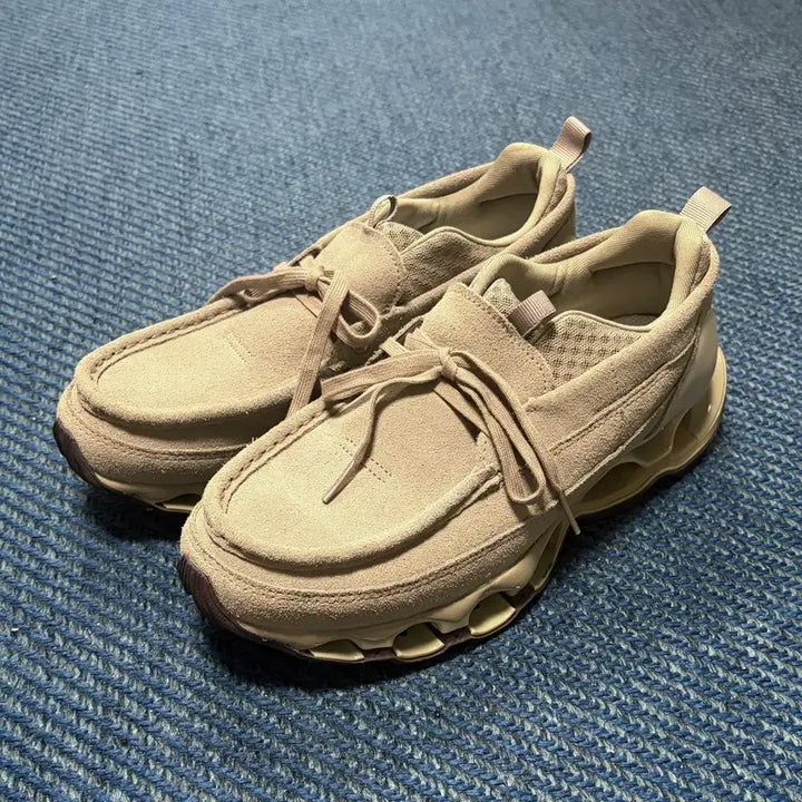 [BUNJANG] Mizuno Prophecy Moc Suede Sneakers / 미즈노 프로페시 목moc 스웨이드 카키 몰레 260