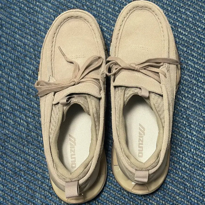 [BUNJANG] Mizuno Prophecy Moc Suede Sneakers / 미즈노 프로페시 목moc 스웨이드 카키 몰레 260