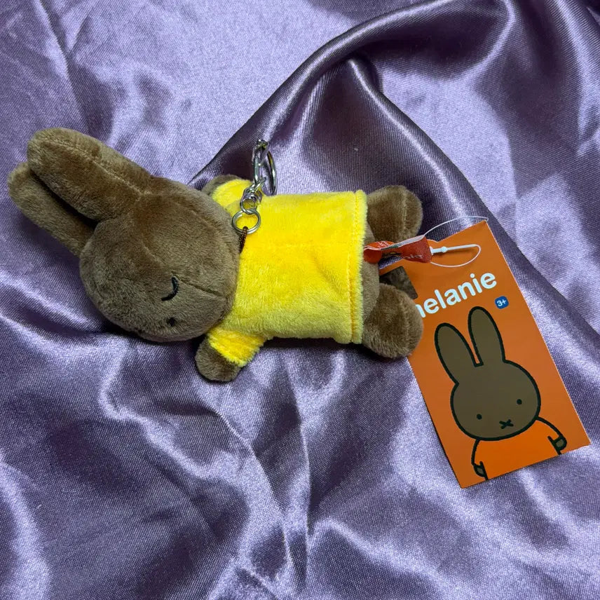 [BUNJANG] Miffy Sleeping Keychain (Brown &amp; Melanie) / 잠자는 미피 키링 브라운 멜라니