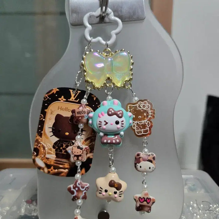 [BUNJANG] Hello Kitty Sweet Cookie Theme Keyring / [핸드메이드] 헬로키티 달콤 키링
