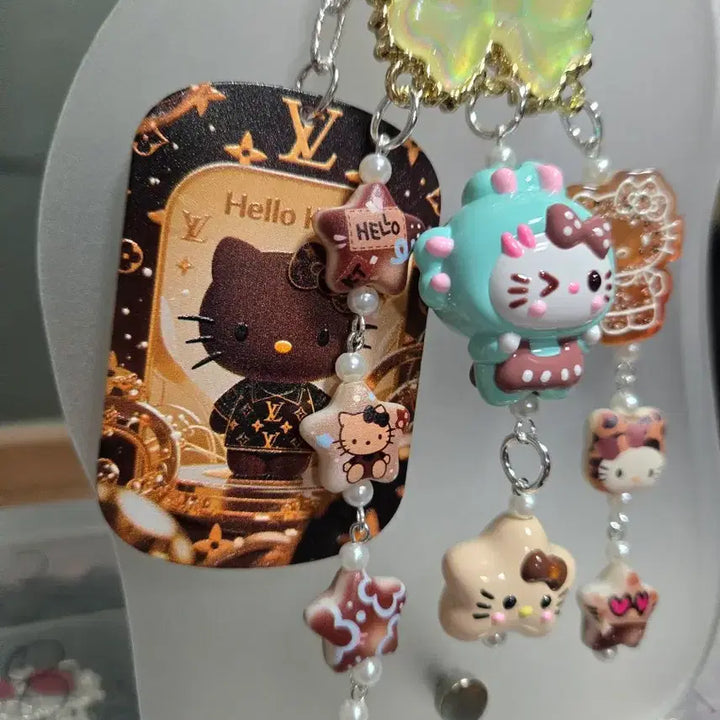 [BUNJANG] Hello Kitty Sweet Cookie Theme Keyring / [핸드메이드] 헬로키티 달콤 키링