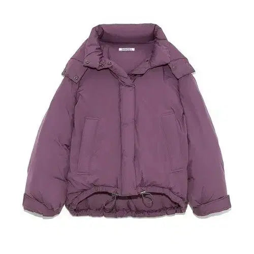 [BUNJANG] Snidel Purple Duck Down Short Padding Jacket / 스나이델 snidel 일본 퍼플 덕다운 패딩