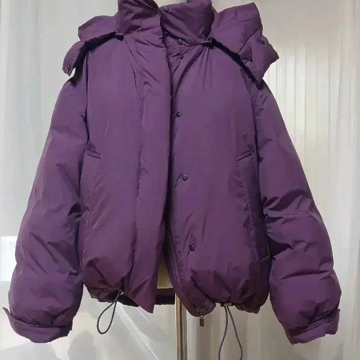 [BUNJANG] Snidel Purple Duck Down Short Padding Jacket / 스나이델 snidel 일본 퍼플 덕다운 패딩