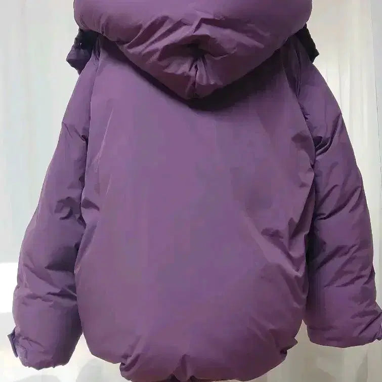 [BUNJANG] Snidel Purple Duck Down Short Padding Jacket / 스나이델 snidel 일본 퍼플 덕다운 패딩