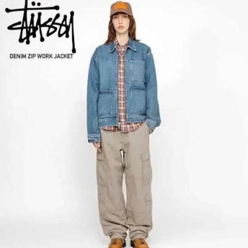 [BUNJANG] Stussy Denim Zip Work Jacket (M) / (M) 스투시 데님 집 워크자켓