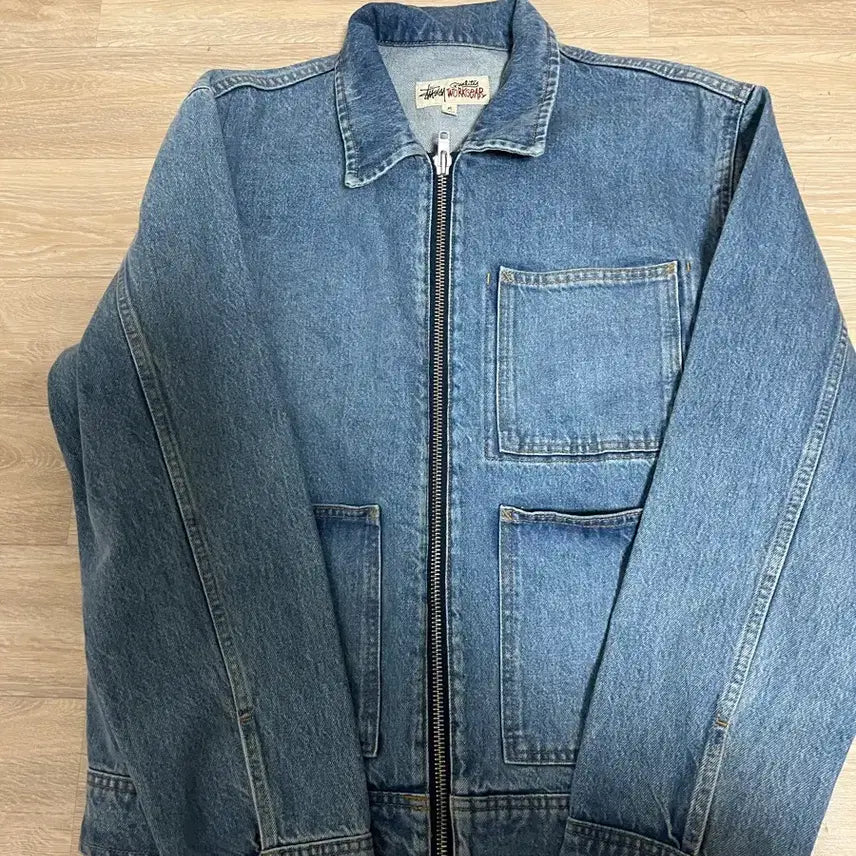 [BUNJANG] Stussy Denim Zip Work Jacket (M) / (M) 스투시 데님 집 워크자켓