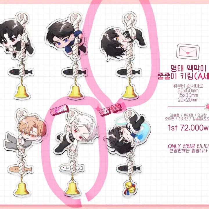 [BUNJANG] Goedamchulgeun Keyring Split Set / 괴담출근 전망님 액막이키링 분철