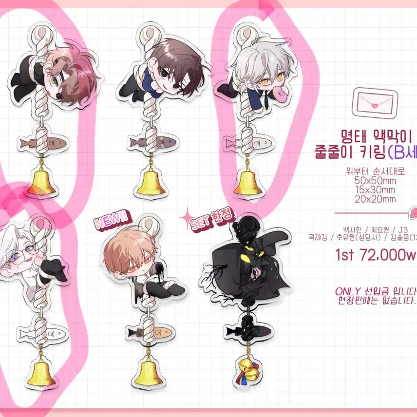 [BUNJANG] Goedamchulgeun Keyring Split Set / 괴담출근 전망님 액막이키링 분철