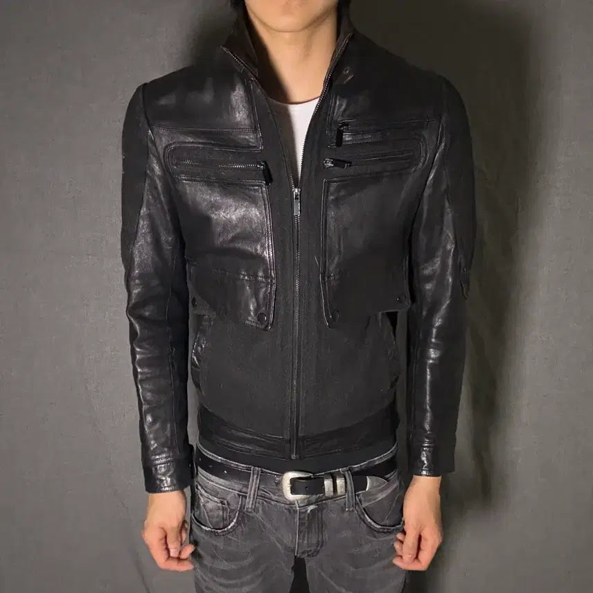 [BUNJANG] Goat Skin Leather Jacket / goat skin leather jacket
