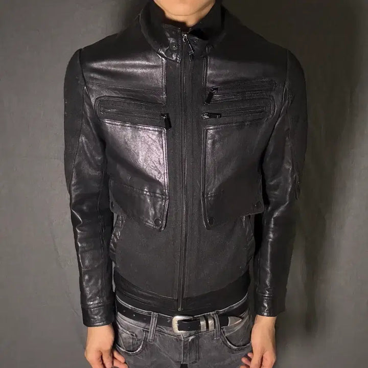 [BUNJANG] Goat Skin Leather Jacket / goat skin leather jacket