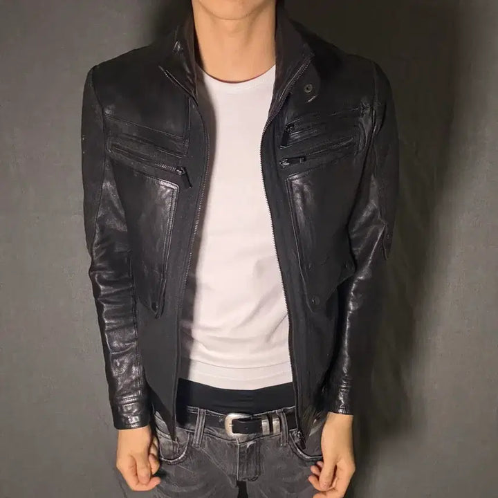 [BUNJANG] Goat Skin Leather Jacket / goat skin leather jacket