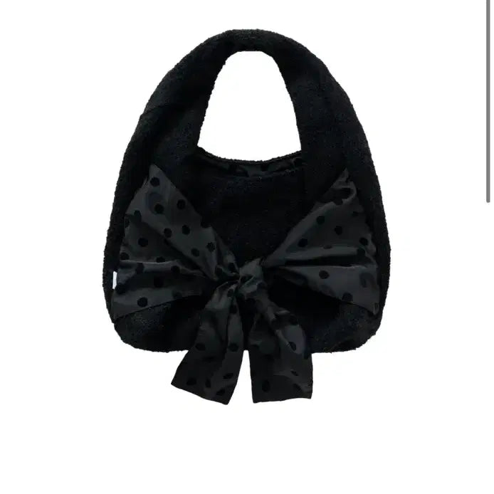 [BUNJANG] Chemise Dot Bow Hobo Bag Shoulder Bag / 체메씨 도트 보우 호보백 숄더백