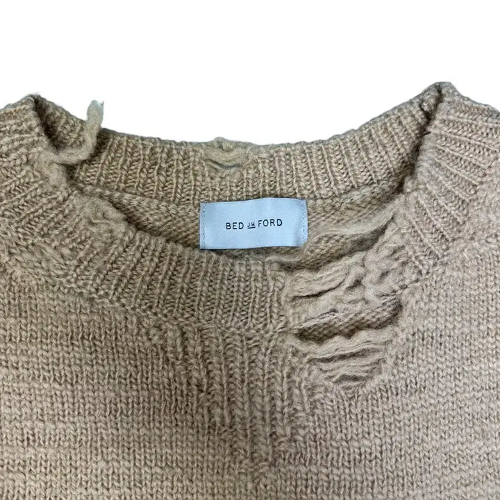 [BUNJANG] BED j.w. FORD Tan Wool Bolo Crew Sweater / 베드jw포드 BED JW FORD 탄 울 볼로 크루 스웨터 카멜 1