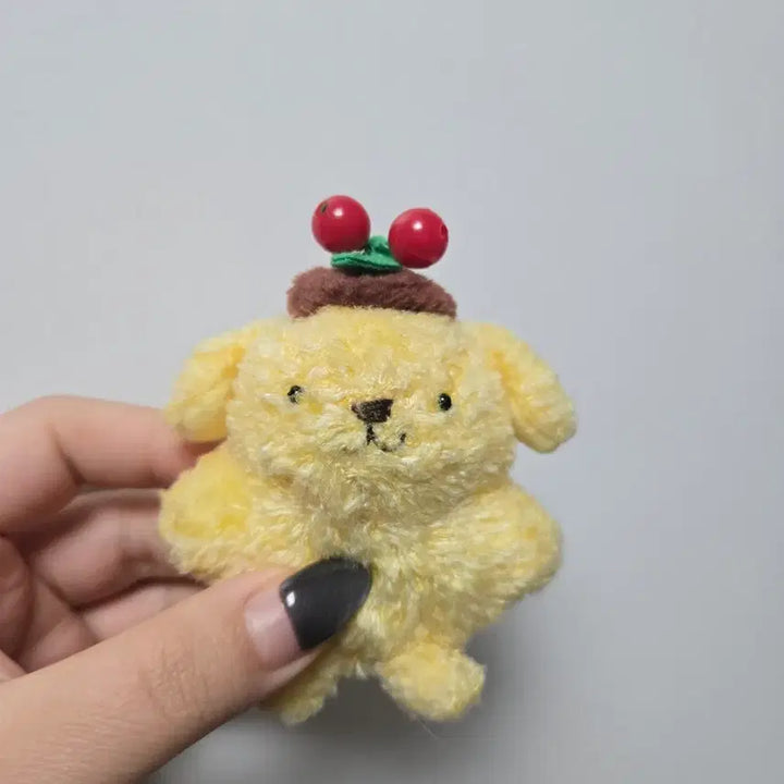 [BUNJANG] Sanrio Pompompurin Cherry Pompompurin Plush / 고전 폼푸 체리 폼폼푸린 고전산리오 고전폼푸