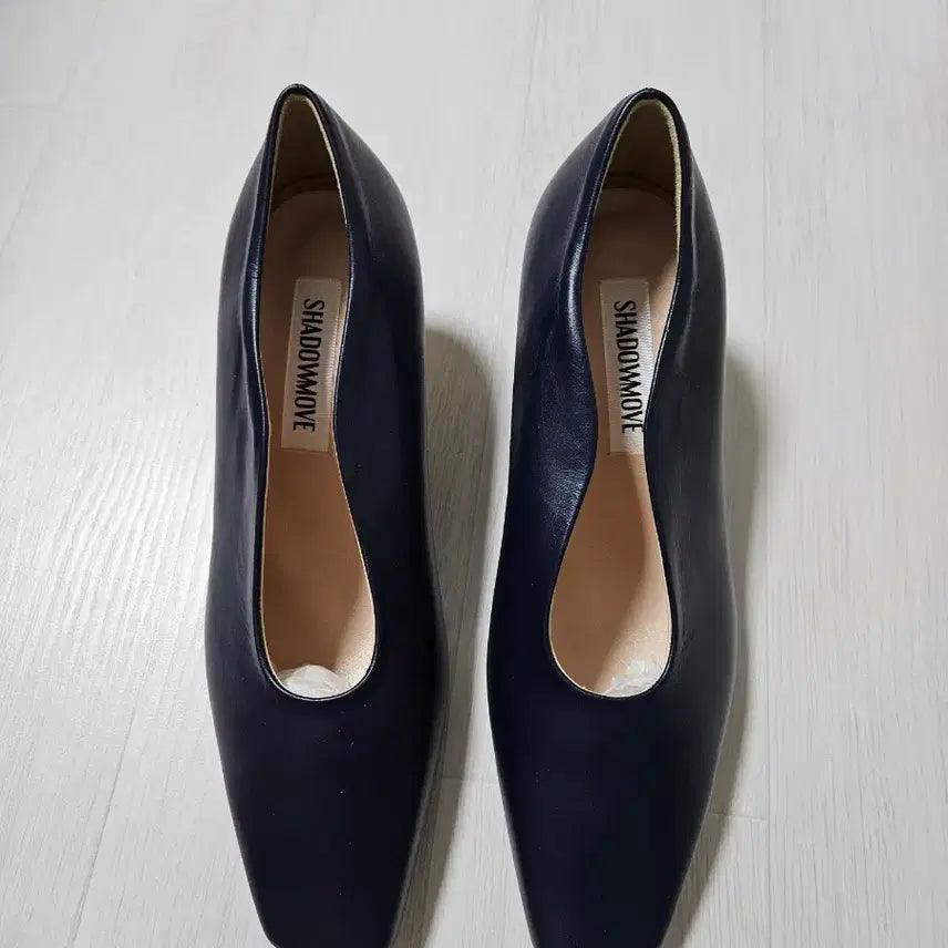 [BUNJANG] Shadow Move Navy Leather Pumps / (새상품) 수제화 천연소가죽 펌프스 네이비 220사이즈