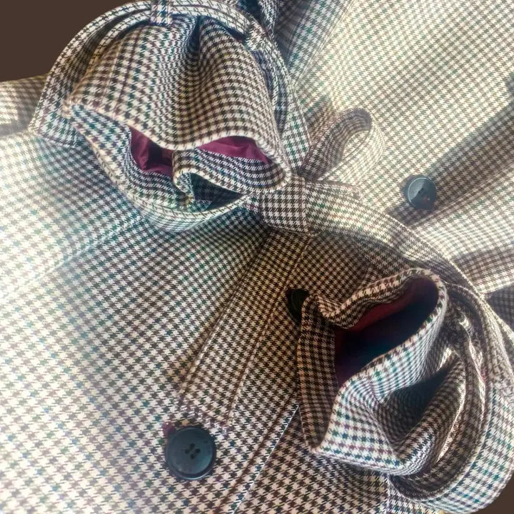 [BUNJANG] STUDIO TOMBOY Houndstooth Check Trench Coat / 여성 STUDIO TOMBOY 톰보이 하운드투스 체크 트렌치코트 F/W