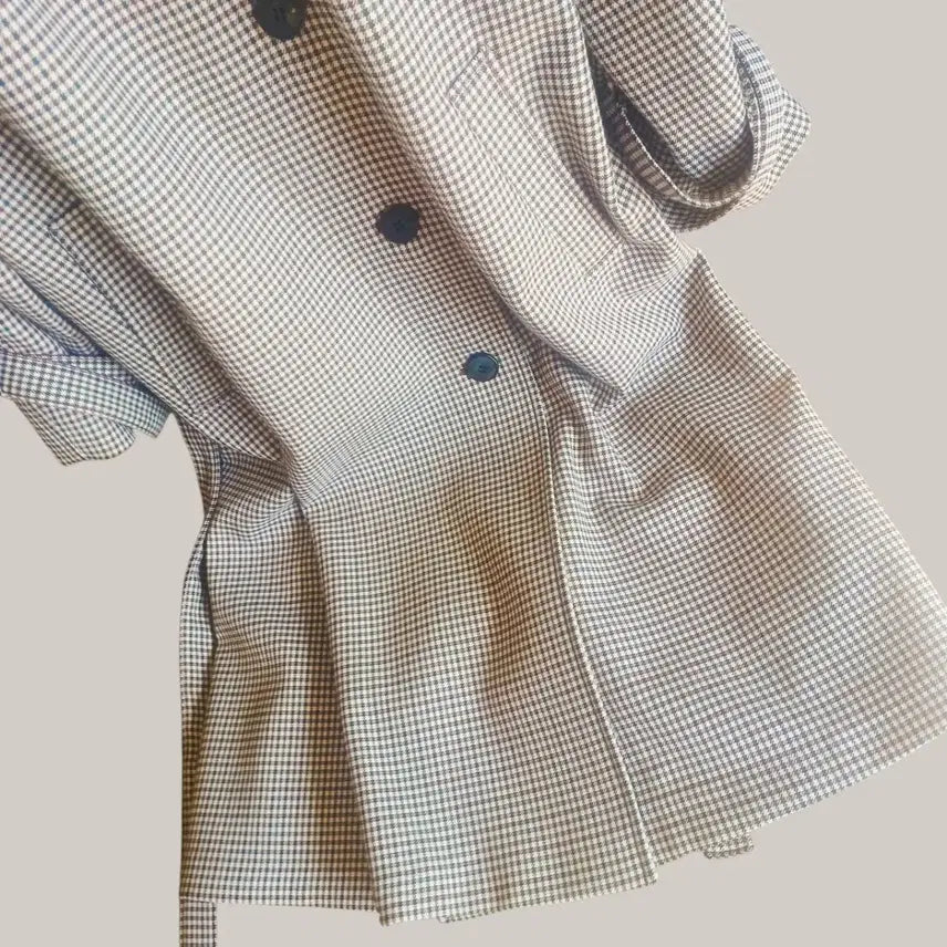 [BUNJANG] STUDIO TOMBOY Houndstooth Check Trench Coat / 여성 STUDIO TOMBOY 톰보이 하운드투스 체크 트렌치코트 F/W
