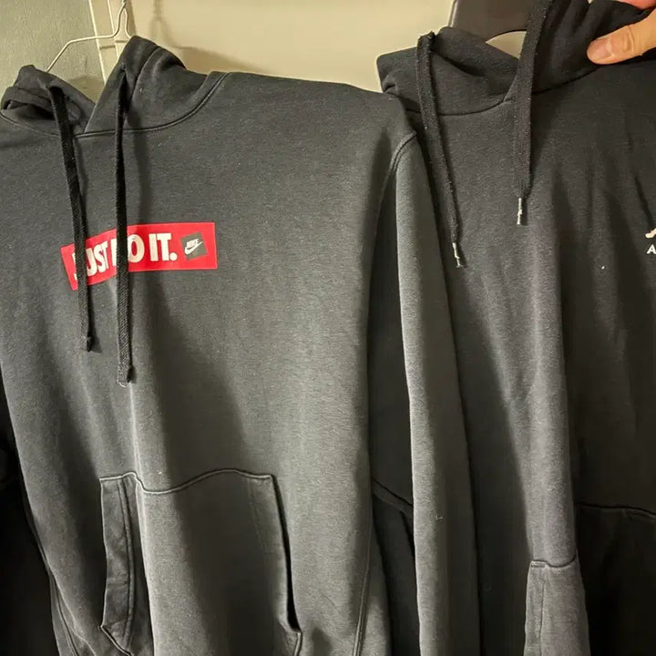 [BUNJANG] Nike Jordan Black Hoodie Set / 나이키/조던 검정색 후드티 2벌 아디다스리복뉴발란스언더아머압도본투윈프리덤