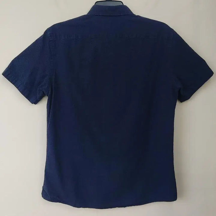 [BUNJANG] Hazzys Men's Short Sleeve Embroidered Shirt / 헤지스 95 순면 엠보 반팔 셔츠. NV.