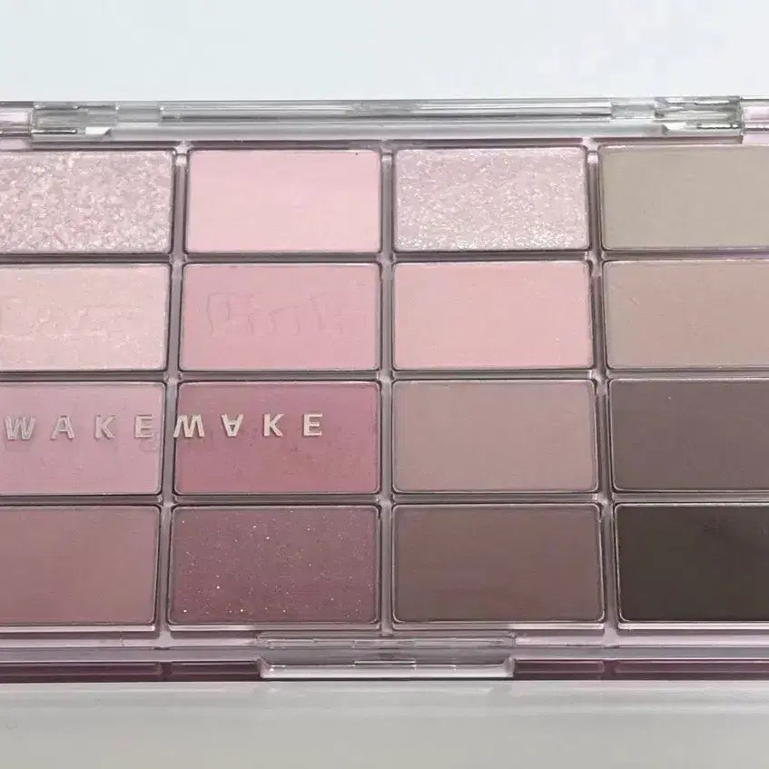 [BUNJANG] WAKE MAKE Soft Blurring Eye Palette 16 - 10 Lazy Pink / 웨이크메이크 소프트 블러링 아이팔레트 16구 - 10레이지 핑크