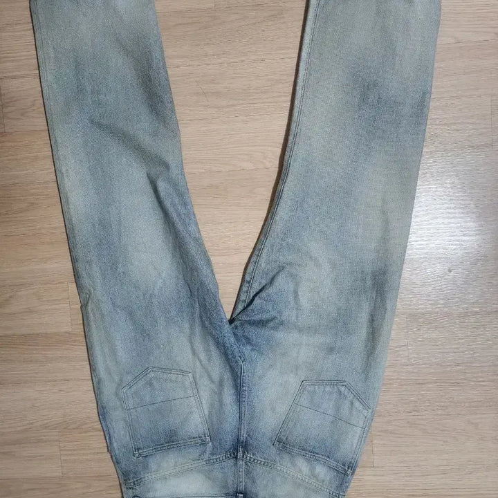 [BUNJANG] Anselm 5p Aging Straight Denim Pants / [3] 안셀름 5p 에이징 스트레이트 데님 팬츠