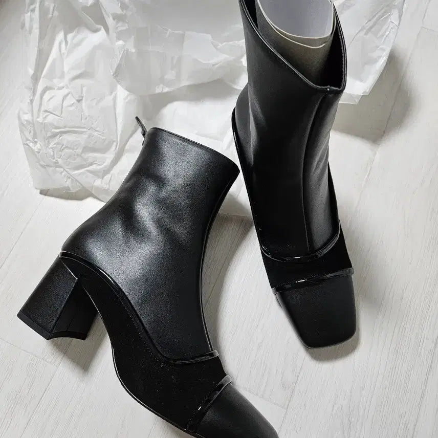 [BUNJANG] Handmade Hailey Ankle Boots 230 / (새상품) 수제화 천연가죽 앵클부츠 블랙 230