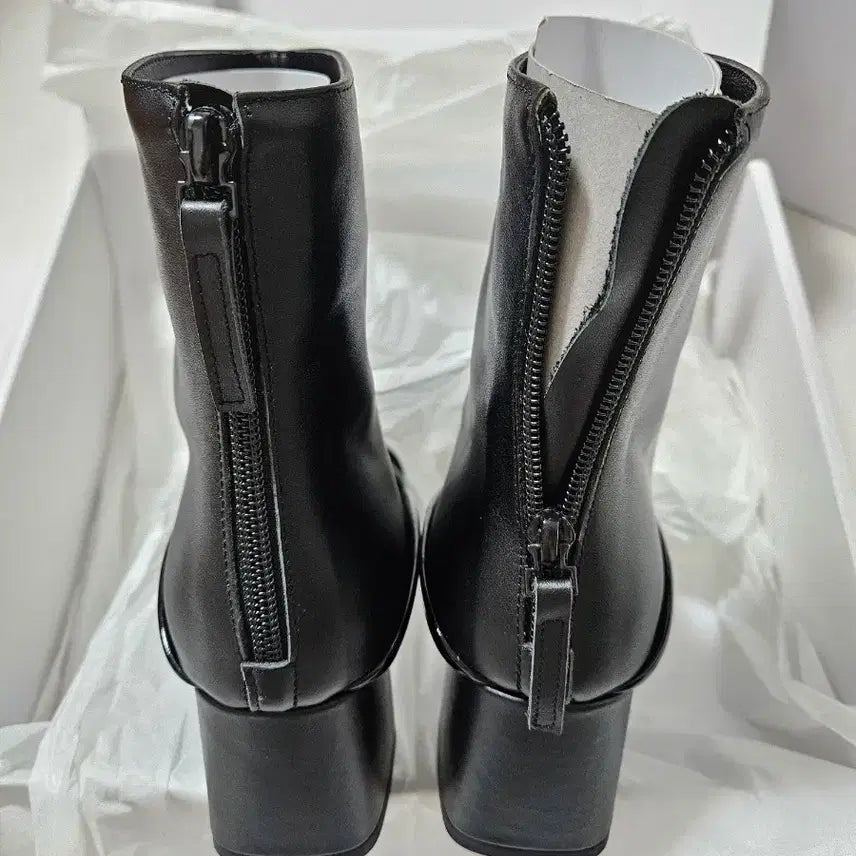 [BUNJANG] Handmade Hailey Ankle Boots 230 / (새상품) 수제화 천연가죽 앵클부츠 블랙 230