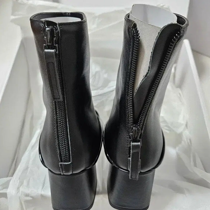 [BUNJANG] Handmade Hailey Ankle Boots 230 / (새상품) 수제화 천연가죽 앵클부츠 블랙 230