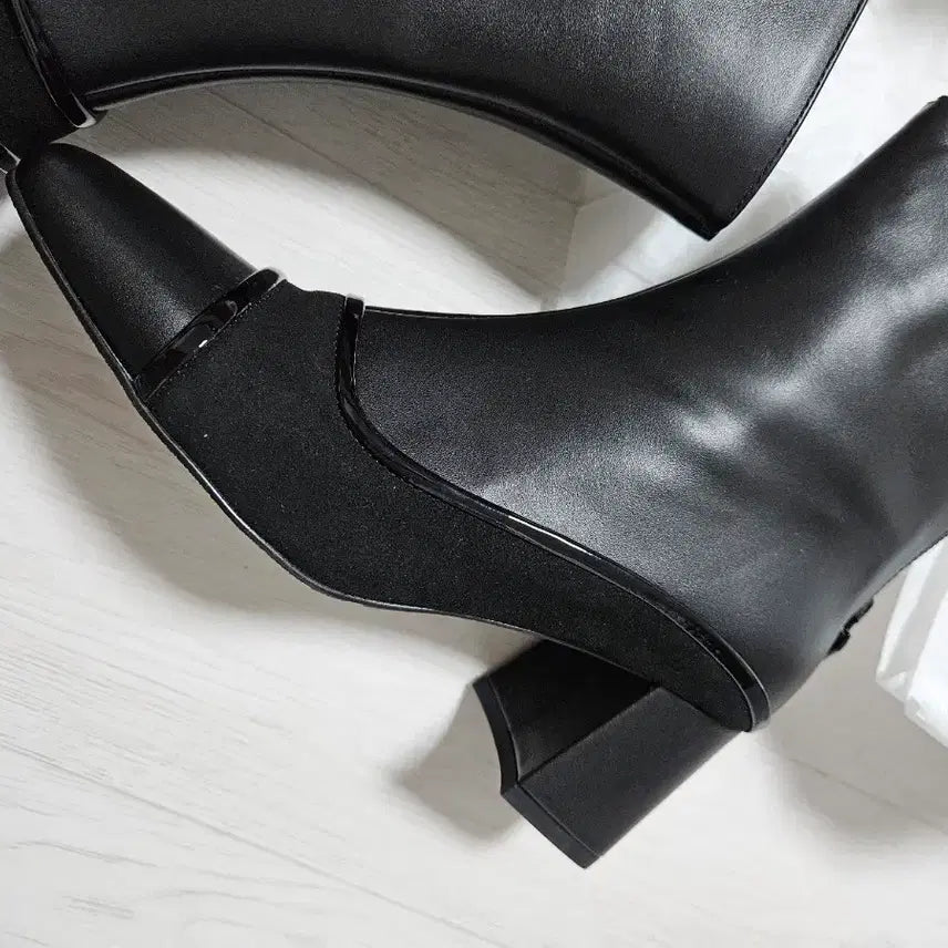 [BUNJANG] Handmade Hailey Ankle Boots 230 / (새상품) 수제화 천연가죽 앵클부츠 블랙 230