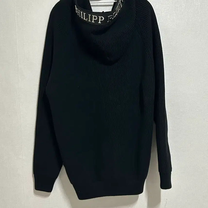 [BUNJANG] Philipp Plein Black Knit Hooded Zip-up / 필립플레인 블랙 니트 후드집업