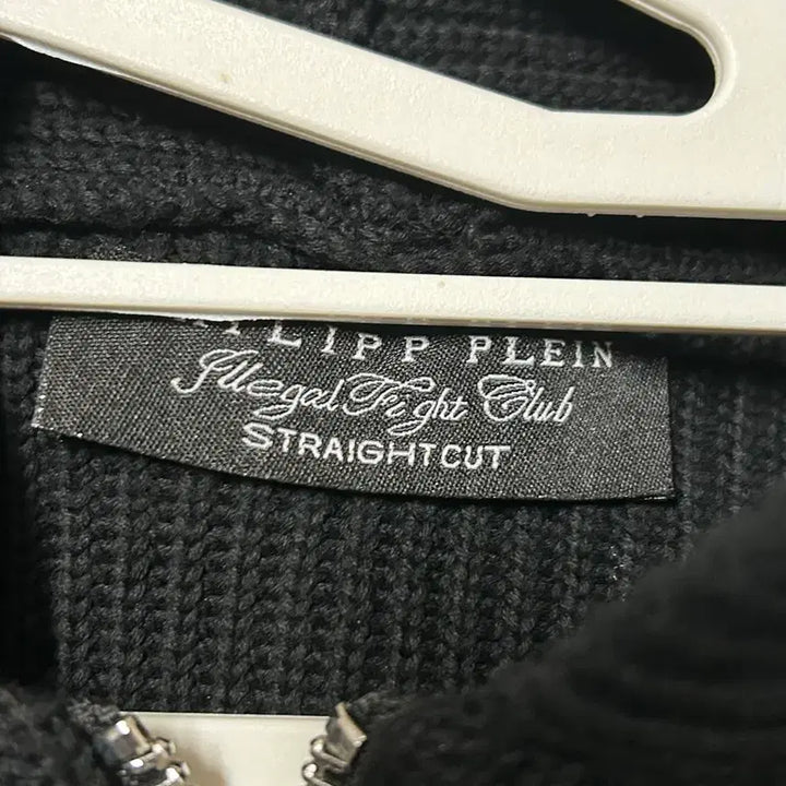 [BUNJANG] Philipp Plein Black Knit Hooded Zip-up / 필립플레인 블랙 니트 후드집업