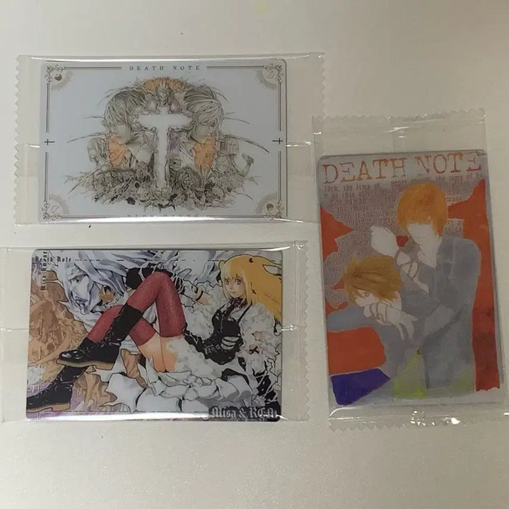[BUNJANG] Death Note Wafer Visual Card Bundle Set (Sealed) / 데스노트 웨하스 비주얼카드 3종 일괄(미개봉)