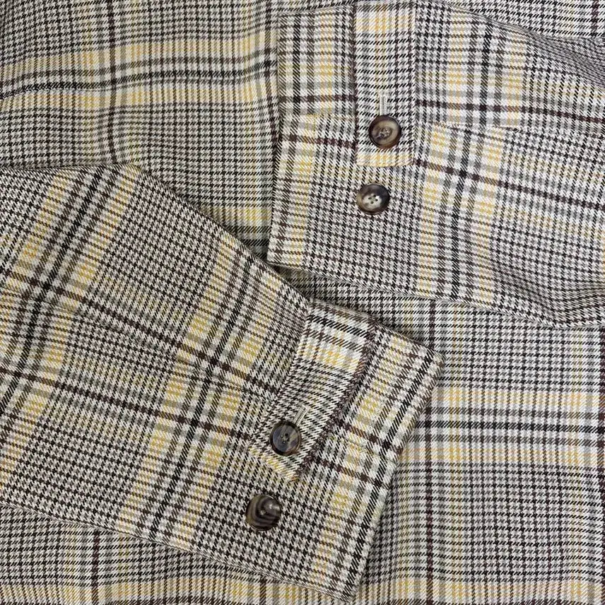 [BUNJANG] Auralee Wool Serge Check Blouson Jacket / 오라리 Auralee 울 서지 체크집업 블루종 5