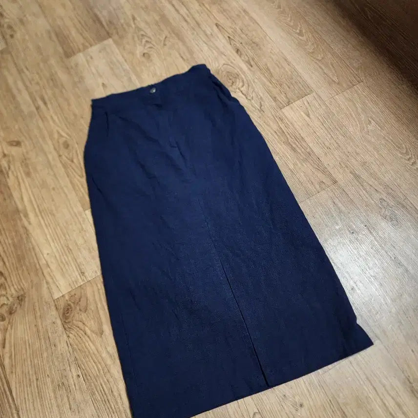 [BUNJANG] Women's Navy Midi Skirt / 26~28인치 여성 네이비 미디치마
