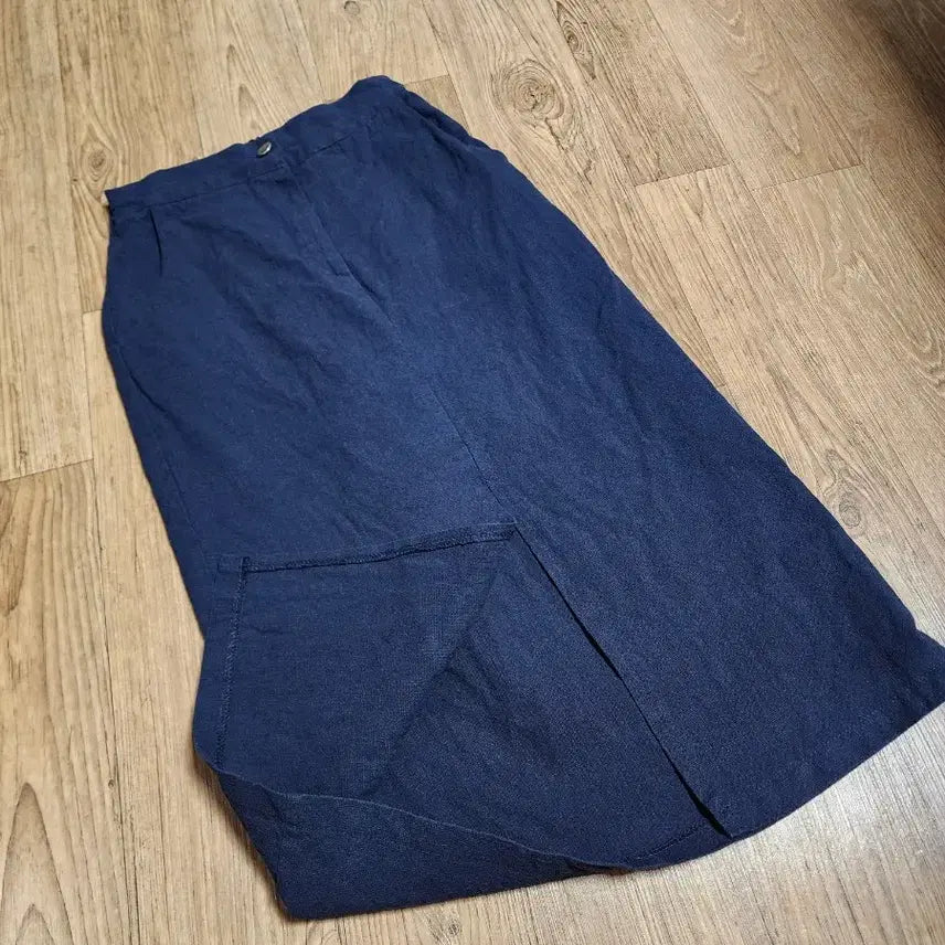 [BUNJANG] Women's Navy Midi Skirt / 26~28인치 여성 네이비 미디치마