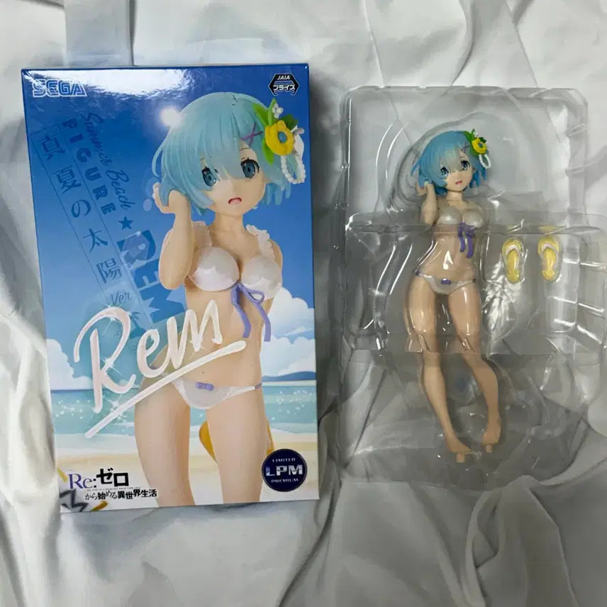 [BUNJANG] Re:Zero Rem Summer Beach Bikini Figure / 리제로 렘 LPM 썸머비치 비키니 수영복 피규어