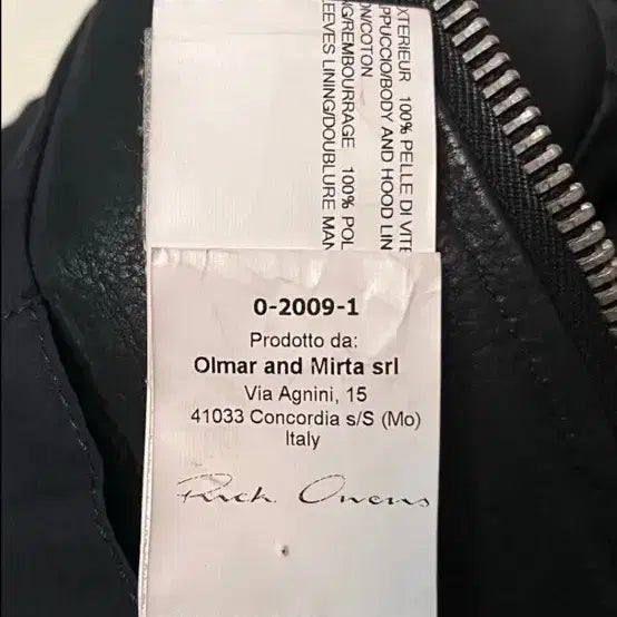 [BUNJANG] Rick Owens Leather Jacket / (특가할인)Rick Owens 레더자켓