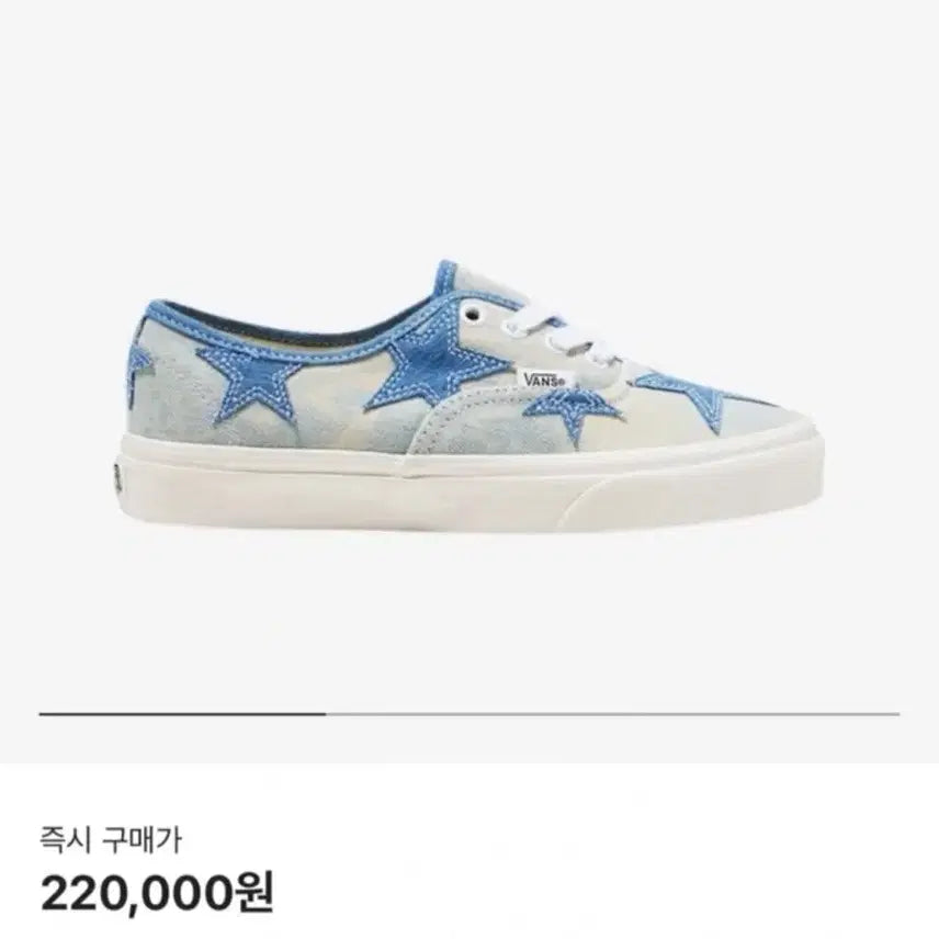 [BUNJANG] Vans Authentic Starry Night Blue Sneakers / 반스 어센틱 스태리 나이트 블루 220